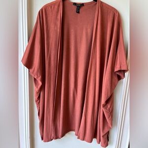 Forever 21 faux suede rust colored tunic